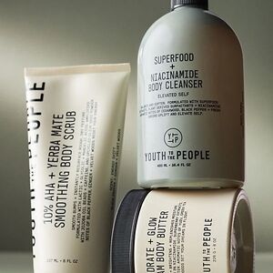 Youth To The People Yerba Mate Smoothing Body Scrub - Cream